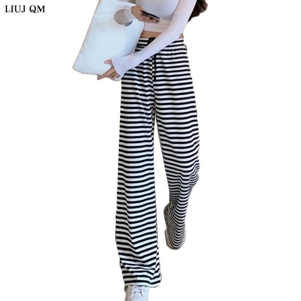 women's pants & capris 2021 loose stripe print drawstring casual wide leg female summer trousers long sweatpants women plus size, Black;white
women's pants & capris 2021 loose stripe print drawstring casual wide leg female summer trousers long sweatpants women plus size, Black;white