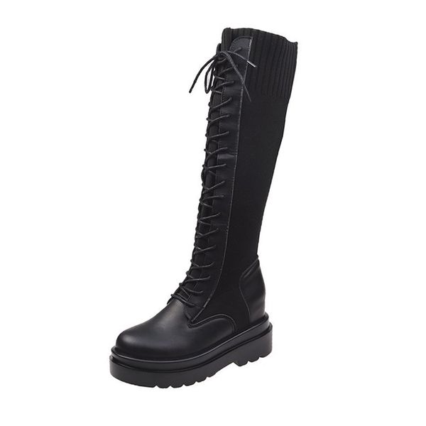 2021 the new elstico pano patchwork plataforma na do joelho de cano alto mulheres outono altura crescente botas longas mulher 4aeg, Black
2021 the new elstico pano patchwork plataforma na do joelho de cano alto mulheres outono altura crescente botas longas mulher 4aeg, Black