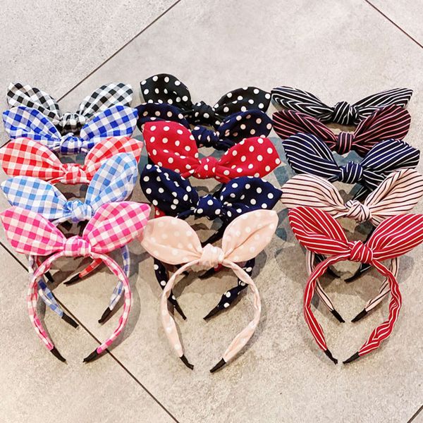 new women girls cute plaid striped dot big bow rabbit ears hairbands sweet hair ornament headband fashion hair accessories, Silver
new women girls cute plaid striped dot big bow rabbit ears hairbands sweet hair ornament headband fashion hair accessories, Silver
