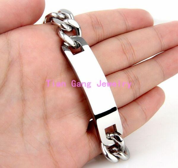 8.66" 15mm 316l stainless steel heavy bracelets curb cuban chain men bracelet jewelry pulseira masculina 2020, christmas gift, Black
8.66" 15mm 316l stainless steel heavy bracelets curb cuban chain men bracelet jewelry pulseira masculina 2020, christmas gift, Black