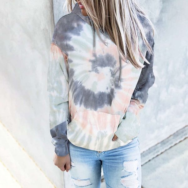 dyed carney tie long new sleeve loose hooded women's sweater, Black
dyed carney tie long new sleeve loose hooded women's sweater, Black