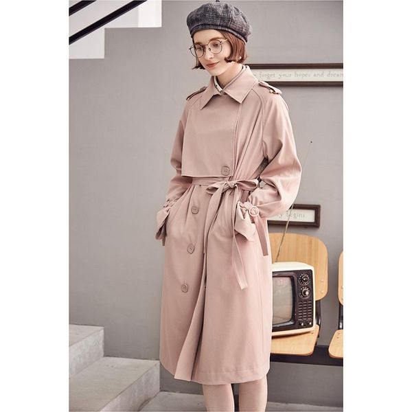women's trench coats artka 2021 autumn and winter solid pink double-breasted back embroidery loose waist fa10181q, Tan;black
women's trench coats artka 2021 autumn and winter solid pink double-breasted back embroidery loose waist fa10181q, Tan;black