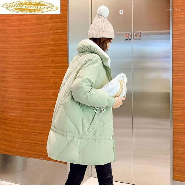 women's down jacket 2020 white duck down coat winter autumn korean puffer overcoat warm womens jackets kj37201, Black
women's down jacket 2020 white duck down coat winter autumn korean puffer overcoat warm womens jackets kj37201, Black
