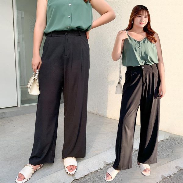 women's pants & capris south korean fall high-waisted wide-leg large loose-fitting straight-leg casual slimming suit, Black;white
women's pants & capris south korean fall high-waisted wide-leg large loose-fitting straight-leg casual slimming suit, Black;white