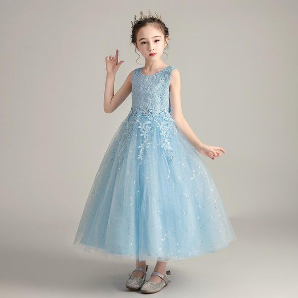 girls designer dress fashion princess dress children trend breathable lace mesh flower dress children designer clothing, White;blue
girls designer dress fashion princess dress children trend breathable lace mesh flower dress children designer clothing, White;blue