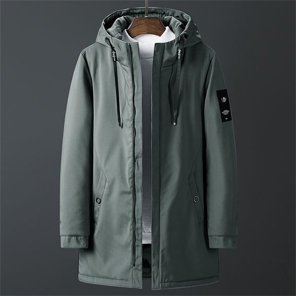 fashion casual long jacket men's hooded windbreaker male parkas coats cotton autumn winter trench coat men japanese streetwear 201218, Black
fashion casual long jacket men's hooded windbreaker male parkas coats cotton autumn winter trench coat men japanese streetwear 201218, Black