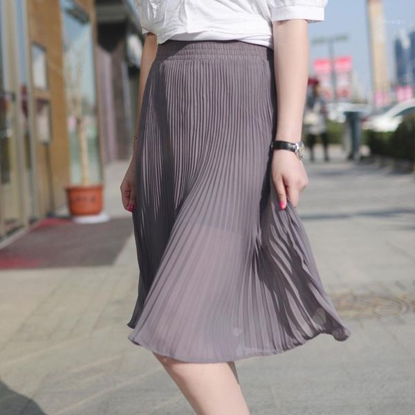 summer pleated skirts solid elegant women a line empire holiday midi tulle skirt multiple colour1, Black 
summer pleated skirts solid elegant women a line empire holiday midi tulle skirt multiple colour1, Black