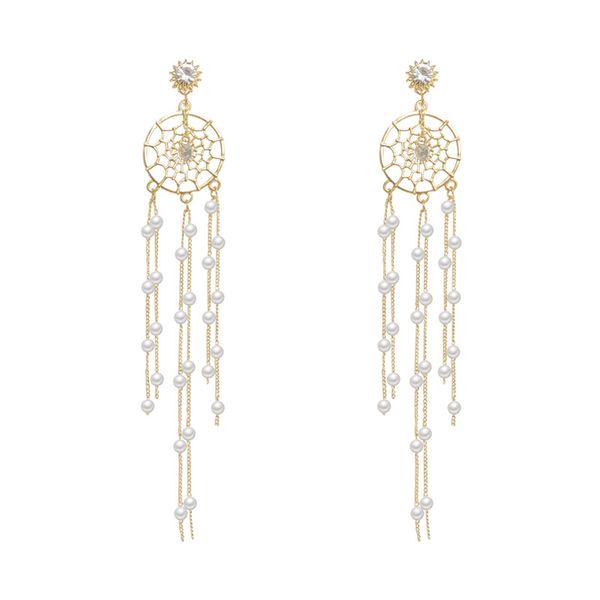 bohemia long tassel earrings for women fashion jewelry beads pearls dangle earrings dream catcher drop earring, White
bohemia long tassel earrings for women fashion jewelry beads pearls dangle earrings dream catcher drop earring, White