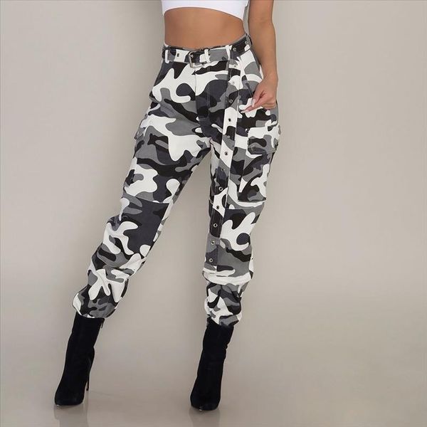 2020 new women camo cargo high waist hip hop trousers pants military army combat camouflage long pants autumn sale, Black;white
2020 new women camo cargo high waist hip hop trousers pants military army combat camouflage long pants autumn sale, Black;white