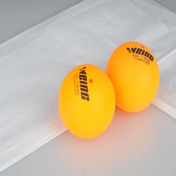 2020 Weing Wt-601 Professional Training Pingpong Balls One Star Celluloid Seamless White Yellow Table Tennis Balls