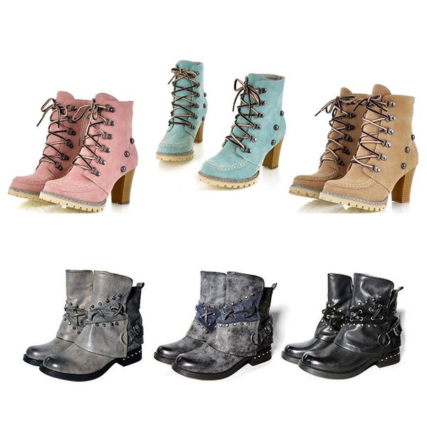 new wholesale fashion boots high heel non-slip studded retro street style handmade casual womens boot plus size 35-43 short boots
new wholesale fashion boots high heel non-slip studded retro street style handmade casual womens boot plus size 35-43 short boots