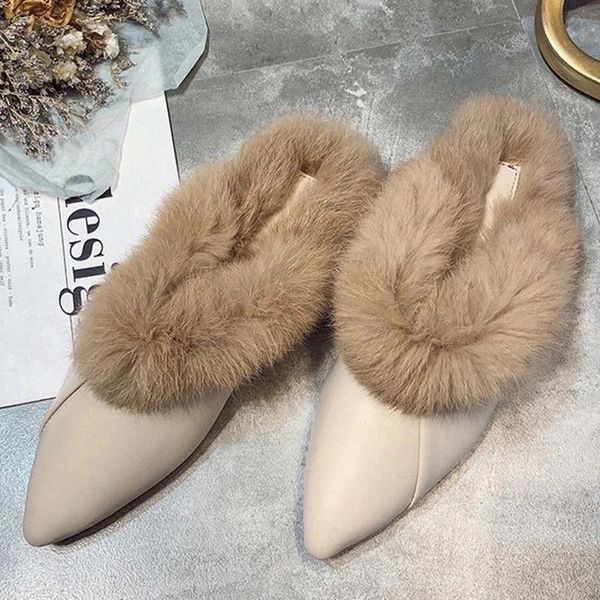 women furry slippers autumn 2020 fashion pointed toe mules for woman ladies warm fur casual flats women's shoes female footwear #xn1h, Black
women furry slippers autumn 2020 fashion pointed toe mules for woman ladies warm fur casual flats women's shoes female footwear #xn1h, Black