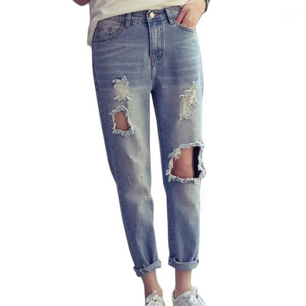 women's jeans destroyed ripped for women spring 2021 fashion high waist distressed boyfriend trousers femme1, Blue
women's jeans destroyed ripped for women spring 2021 fashion high waist distressed boyfriend trousers femme1, Blue