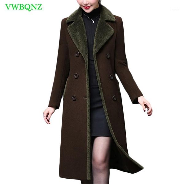 winter warm coat plus size women wool coat vintage long woolen coats thicken female overcoat elegant women outerwear 4xl a9171, Black
winter warm coat plus size women wool coat vintage long woolen coats thicken female overcoat elegant women outerwear 4xl a9171, Black