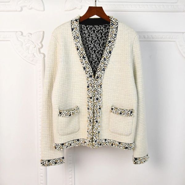 1202 2020 autumn sweater long sleeve v neck cardigan prom fashion luxury womens clothes qian, White;black
1202 2020 autumn sweater long sleeve v neck cardigan prom fashion luxury womens clothes qian, White;black