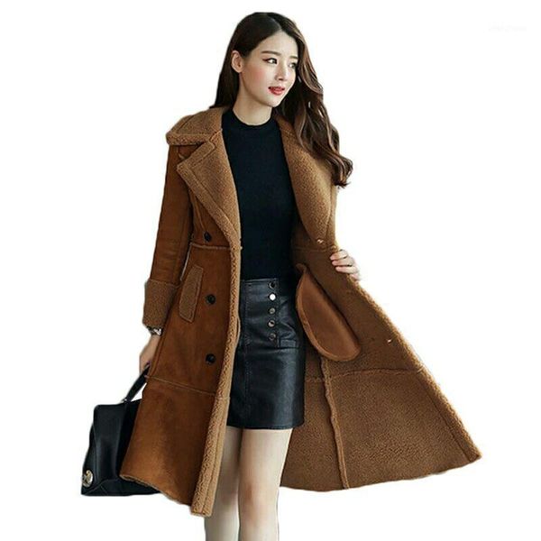 long faux sheepskin coat winter fashion women leather suede jacket clothing warm ladies faux sheepskin lamb women wool coat1, Black
long faux sheepskin coat winter fashion women leather suede jacket clothing warm ladies faux sheepskin lamb women wool coat1, Black