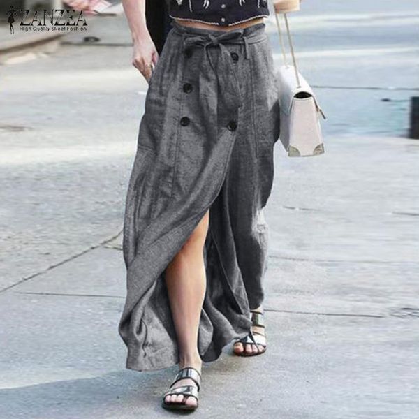 vintage casual split skirts women's spring maxi vestidos zanzea 2020 fashion button down faldas saia female solid robe femme 5xl y20070, Black
vintage casual split skirts women's spring maxi vestidos zanzea 2020 fashion button down faldas saia female solid robe femme 5xl y20070, Black