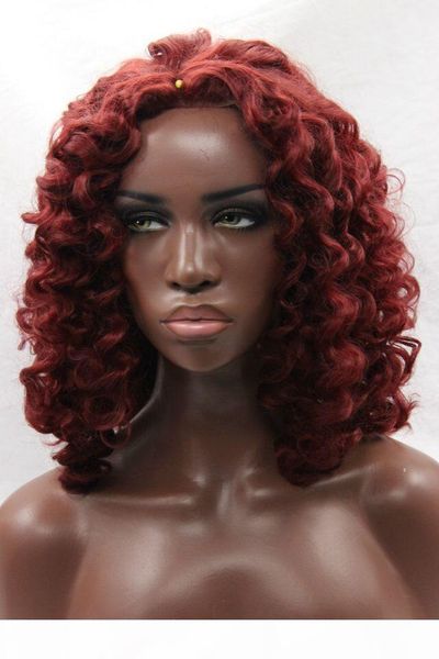 corolesd curl wig kinky curly burgundy synthetic lace front wig for black women hair wigs with baby hair in stock 
corolesd curl wig kinky curly burgundy synthetic lace front wig for black women hair wigs with baby hair in stock