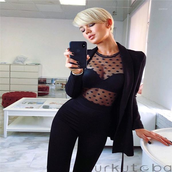 mesh blouse women long sleeve round collar female polka dot print shirt transparent elegant hollow out, White
mesh blouse women long sleeve round collar female polka dot print shirt transparent elegant hollow out, White