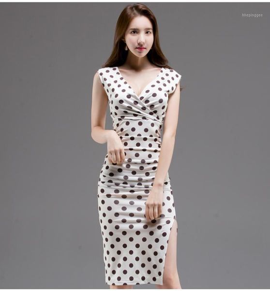 casual dresses women's summer sleeveless office lady cloth high waist bodycon pencil knee-length dot dresses1, Black;gray
casual dresses women's summer sleeveless office lady cloth high waist bodycon pencil knee-length dot dresses1, Black;gray