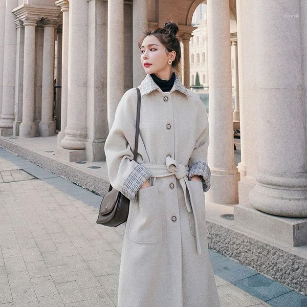 hepburn wind wool coat women's long and small korean quilted padded winter coat women's new 20211, Black
hepburn wind wool coat women's long and small korean quilted padded winter coat women's new 20211, Black