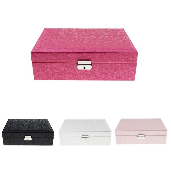 multicolor double-layer lockable pu leather organizer earring necklace bracelet jewelry storage box, Pink;blue
multicolor double-layer lockable pu leather organizer earring necklace bracelet jewelry storage box, Pink;blue