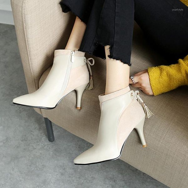 women shoes high heels wedding thin heels white pointed toe boots autumn wedges pumps casual leather boots women botas g31, Black
women shoes high heels wedding thin heels white pointed toe boots autumn wedges pumps casual leather boots women botas g31, Black