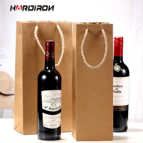 gift wrap hardiron wine bags with handle kraft paper bag single red bottle packaging
gift wrap hardiron wine bags with handle kraft paper bag single red bottle packaging