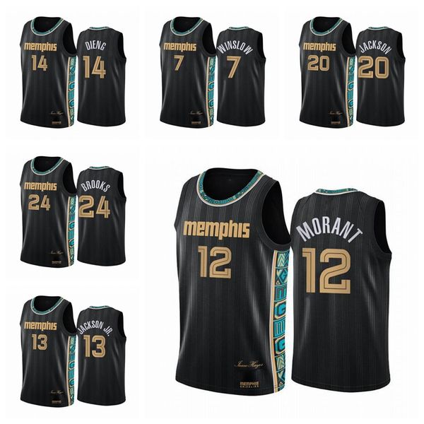 2020/21 men ja morant jaren jackson jr. swingman city basketball jersey black new uniform, Black;red
2020/21 men ja morant jaren jackson jr. swingman city basketball jersey black new uniform, Black;red