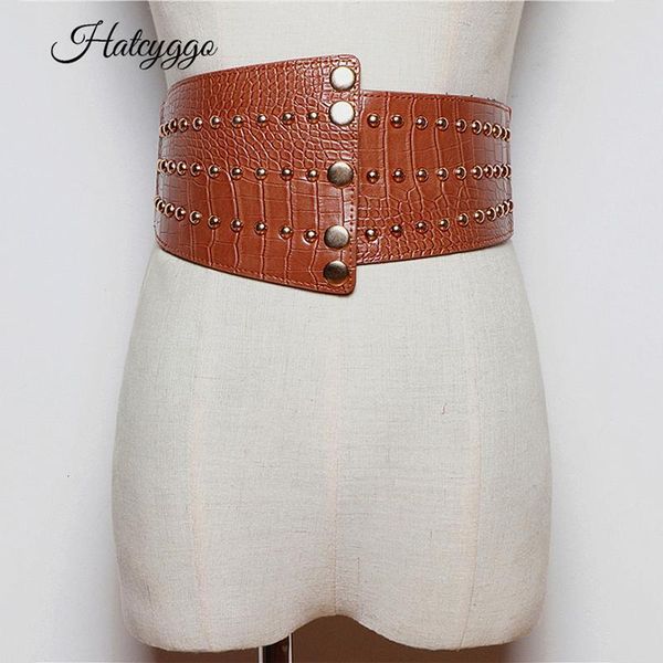 leather belts for women wide belt cummerbund strap retro female rivet waistband elastic wide belt for ladies belts, Black;brown
leather belts for women wide belt cummerbund strap retro female rivet waistband elastic wide belt for ladies belts, Black;brown