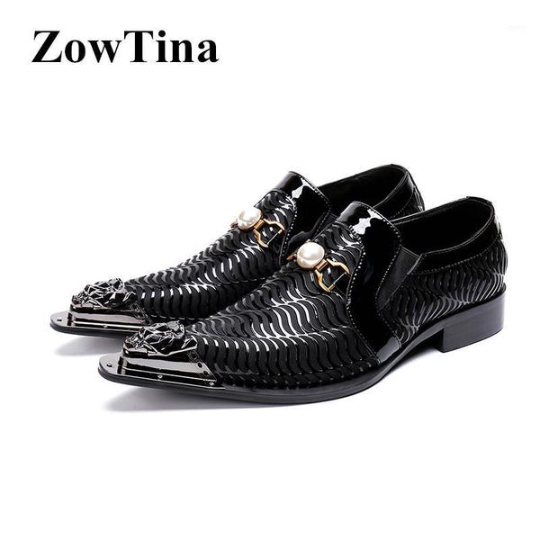 black real leather men oxford shoes slip on formal business dress flats pearl decor brogues plus size 46 pointed toe work shoes1 
black real leather men oxford shoes slip on formal business dress flats pearl decor brogues plus size 46 pointed toe work shoes1