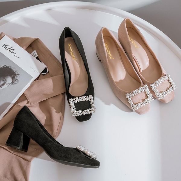 2020 soft stream female robust jump toe buckle fashion grace daily shopping size big 43 mid heels 5cm single shoes m54v, Black
2020 soft stream female robust jump toe buckle fashion grace daily shopping size big 43 mid heels 5cm single shoes m54v, Black