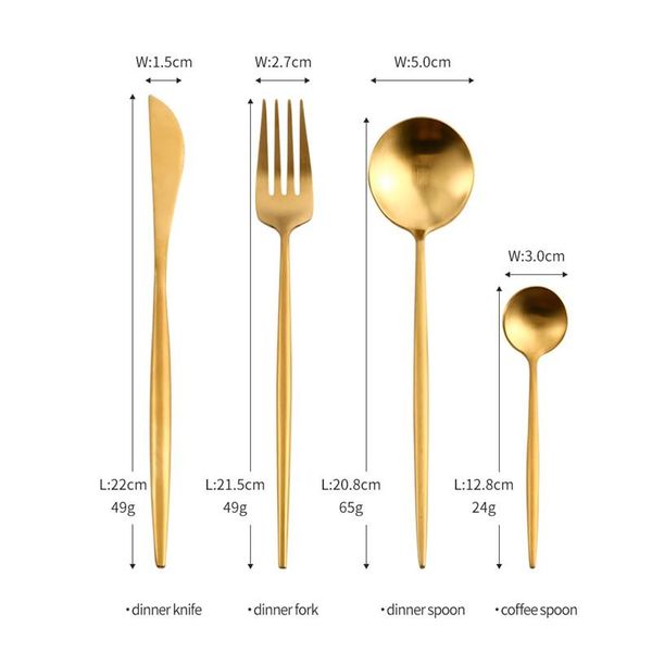 upscale gold cutlery set steak knife fork coffee spoon stainless steel dinnerware set metal reusable tableware home di bbyntz
upscale gold cutlery set steak knife fork coffee spoon stainless steel dinnerware set metal reusable tableware home di bbyntz