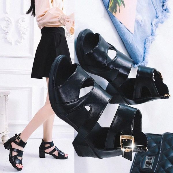 nuask 2021 women spring fish mouth hollow roman sandals thick with word high heels sandals zapatos mujer #vo15
nuask 2021 women spring fish mouth hollow roman sandals thick with word high heels sandals zapatos mujer #vo15