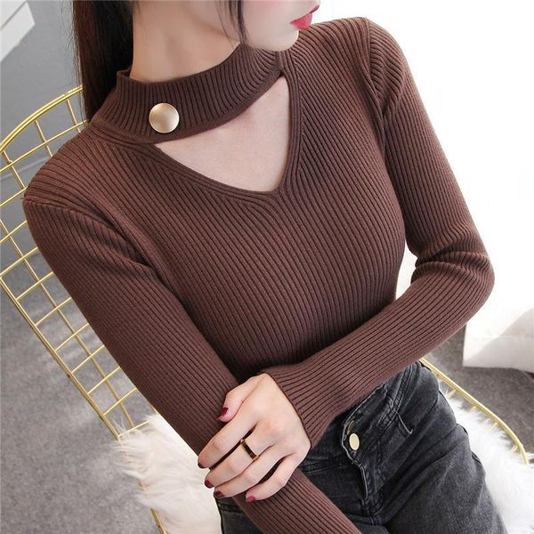 women's sweaters knitted v-neck women sweater and pullovers slim solid elastic lady elegant pulls outwear coats, White;black
women's sweaters knitted v-neck women sweater and pullovers slim solid elastic lady elegant pulls outwear coats, White;black