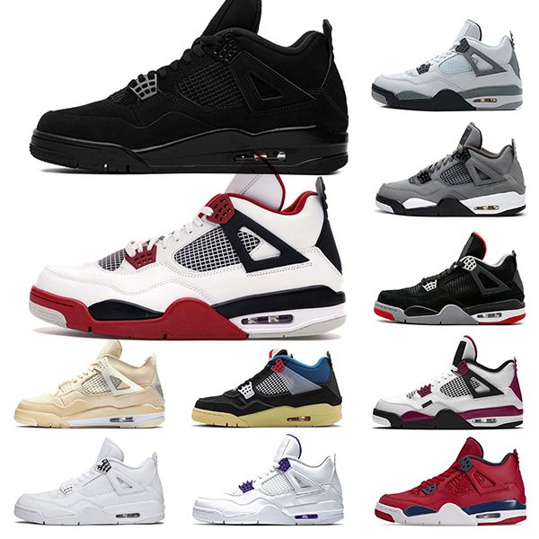 4 4s basketball shoes sail fire red black cat og bred white cement mens trainers sneakers sports size 40-47
4 4s basketball shoes sail fire red black cat og bred white cement mens trainers sneakers sports size 40-47