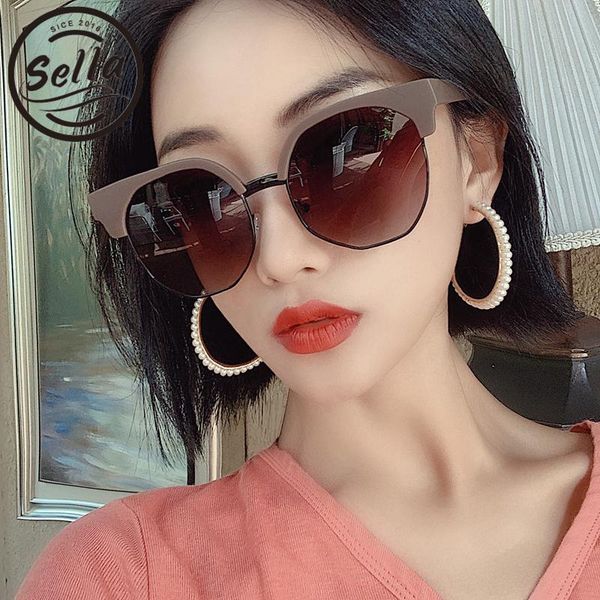 sunglasses sella 2021 fashion women oversized cateye trending matte brown vintage round summer vocation shade glasses, White;black
sunglasses sella 2021 fashion women oversized cateye trending matte brown vintage round summer vocation shade glasses, White;black