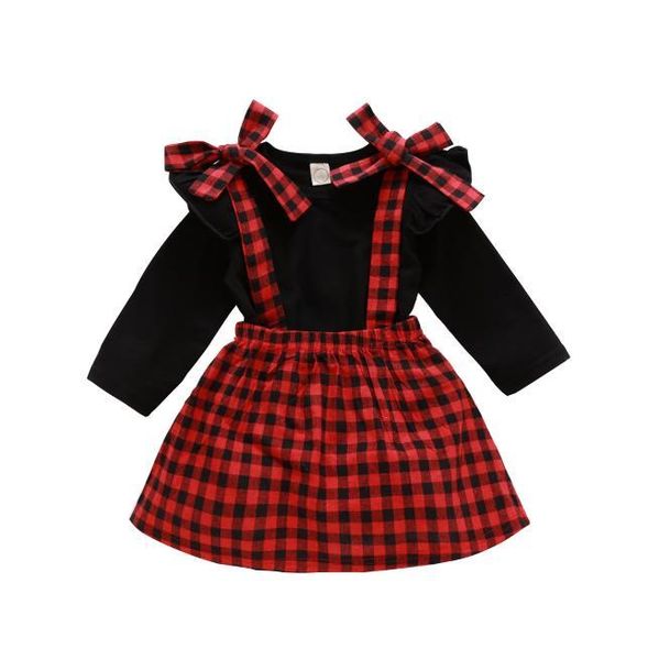 clothing sets christmas baby girl clothes set fashion solid color long sleeve t shirt plaid bandage suspender skirt xmas, White
clothing sets christmas baby girl clothes set fashion solid color long sleeve t shirt plaid bandage suspender skirt xmas, White