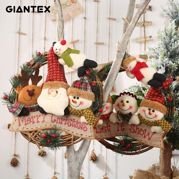 decorative objects & figurines arrivals christams wreath 29cm wicker door hanger eco-friendly rattan snow man holiday home deco christmas tr
decorative objects & figurines arrivals christams wreath 29cm wicker door hanger eco-friendly rattan snow man holiday home deco christmas tr