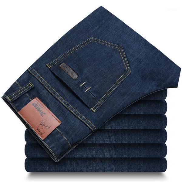 brand men's new business style slim fit straight jeans fashion classic men's denim trousers 28-381, Blue
brand men's new business style slim fit straight jeans fashion classic men's denim trousers 28-381, Blue