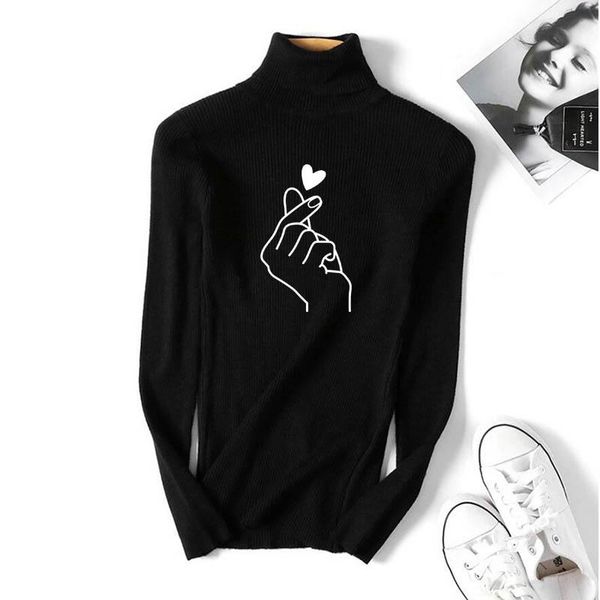 women's sweaters sweater and print jumper turtleneck pullovers casual womens long sleeve all-match elastic, White;black
women's sweaters sweater and print jumper turtleneck pullovers casual womens long sleeve all-match elastic, White;black