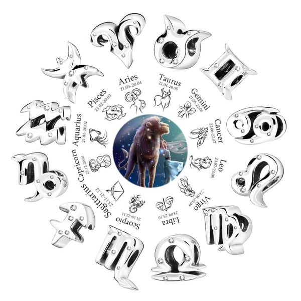 2019 winter new arrival 100% 925 sterling silver beads 12 constellations charms fit original european bracelets women jewelry, Black
2019 winter new arrival 100% 925 sterling silver beads 12 constellations charms fit original european bracelets women jewelry, Black