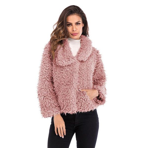 women's wool & blends 2021 winter european and american casual commuter loose lapel woolen coat warm thick all-match jacket, Black
women's wool & blends 2021 winter european and american casual commuter loose lapel woolen coat warm thick all-match jacket, Black