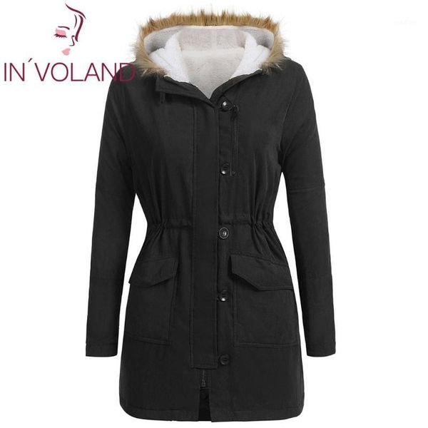 women casual artificial fur hooded long sleeve solid thickened, zipper thickened winter warm coat outwear1, Black
women casual artificial fur hooded long sleeve solid thickened, zipper thickened winter warm coat outwear1, Black