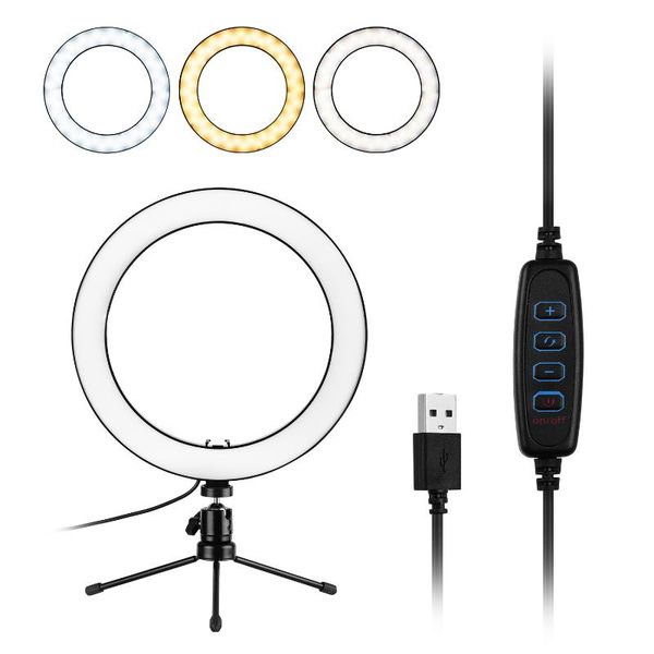 10inch pgraphy fill-in lamp led ring light with mini desktripod for live video recording network selfie makeup ringlight
10inch pgraphy fill-in lamp led ring light with mini desktripod for live video recording network selfie makeup ringlight