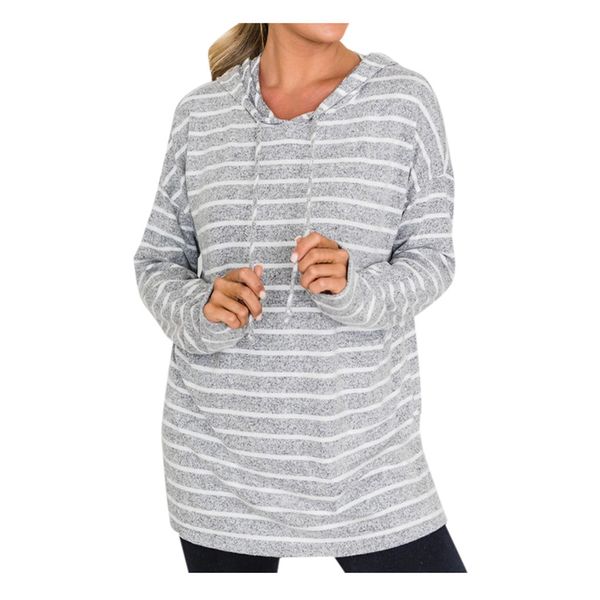 fashion striped loose sweatshirts women's casual sweatshirt and winter long sleeve hoodie kg-679, Black
fashion striped loose sweatshirts women's casual sweatshirt and winter long sleeve hoodie kg-679, Black