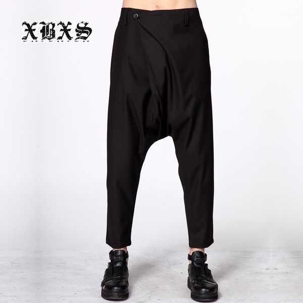 27-44 2017 new men's clothing gd hair stylist fashion personality loose crotch pants harem pants plus size singer costumes1, Black
27-44 2017 new men's clothing gd hair stylist fashion personality loose crotch pants harem pants plus size singer costumes1, Black
