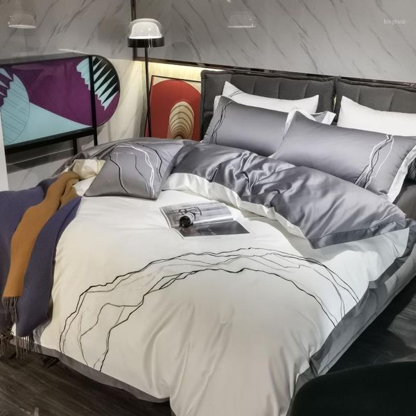 light luxury egyptian cotton embroidered four-piece cotton bedding set european-style bedding set de cama 3d1
light luxury egyptian cotton embroidered four-piece cotton bedding set european-style bedding set de cama 3d1