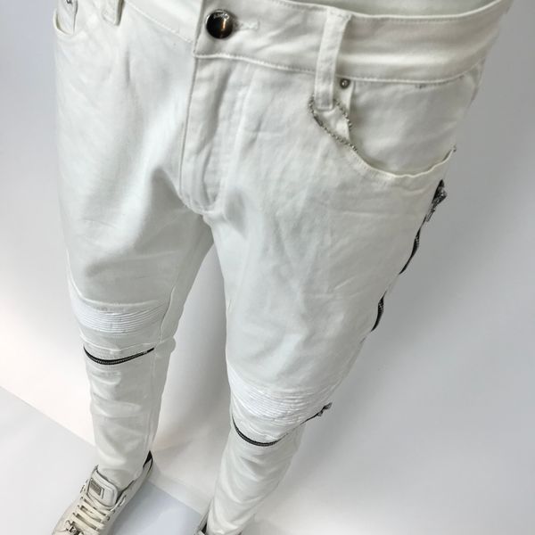 new style men's and women's jeans slim locomotive denim fashion trendy hip-hop men's jeans am26, Blue
new style men's and women's jeans slim locomotive denim fashion trendy hip-hop men's jeans am26, Blue