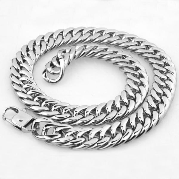 fashionable men's necklace heavy big thick silver color stainless steel jewelry accessories hip-hop boys gift wholesale
fashionable men's necklace heavy big thick silver color stainless steel jewelry accessories hip-hop boys gift wholesale